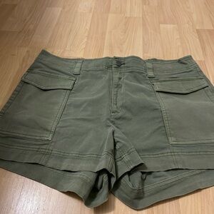 Old Navy Green Cargo Shorts Utility Style